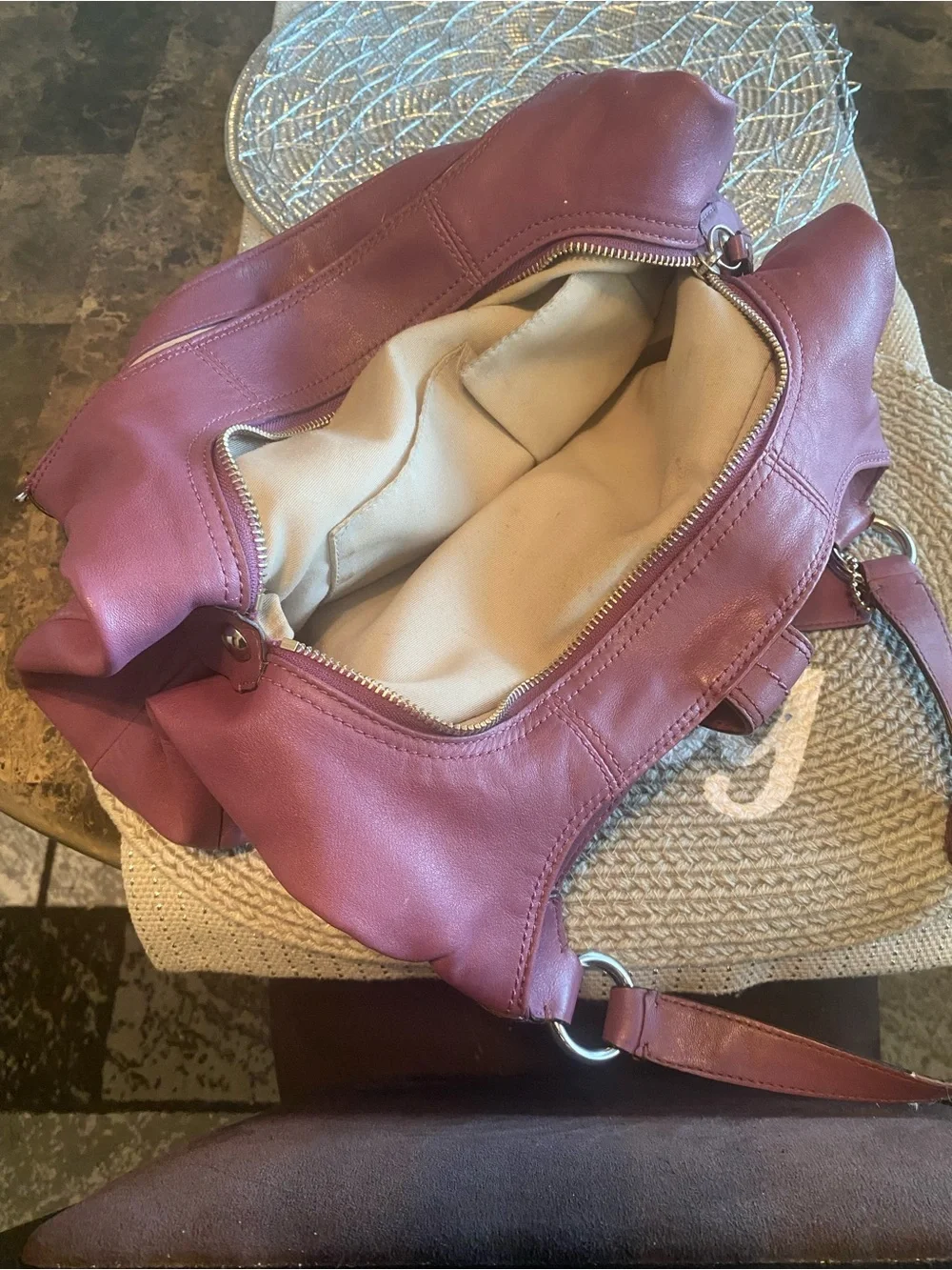 Y2K Coach Soho “ Madison Lynn”  Plum Leather Women's Shoulder Bag
